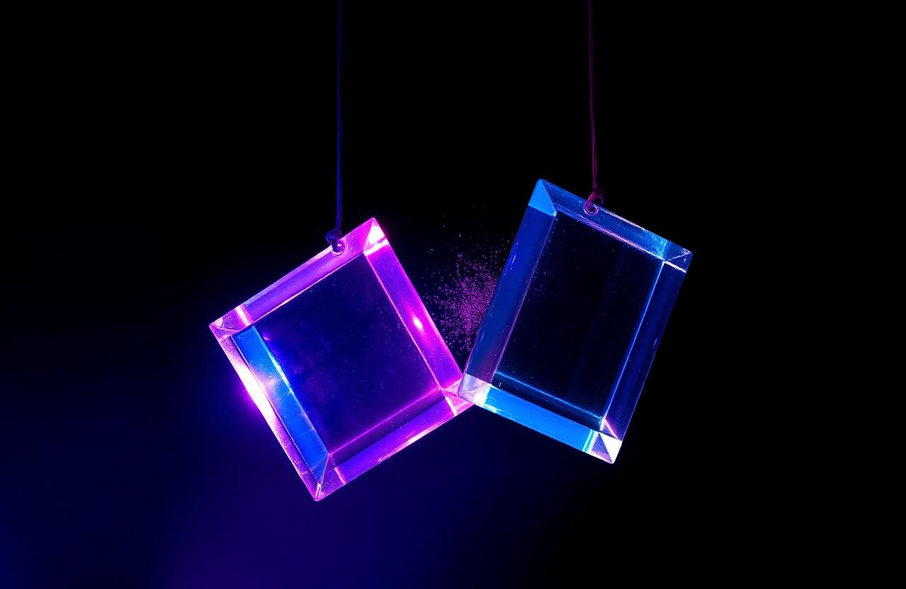 Higgsfield alternative comparison — two ember light waves converging on a chromatic studio backdrop